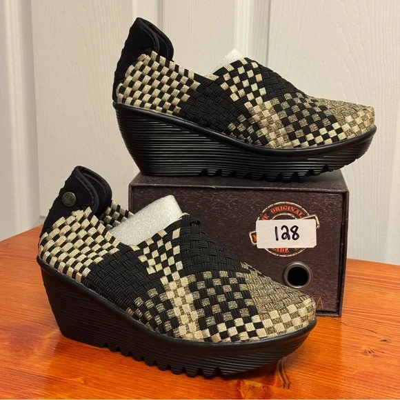 Bernie Mev Women's Lulia Bronze/Black Size 36 - Picture 1 of 7